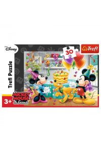 TREFL puzzle 30 kom, Mickey and Minnie rođendanska torta 18211