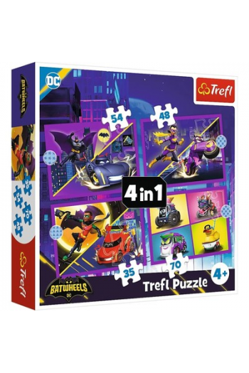 TREFL 4u1 puzzle Batwheels  34658 - slika proizvoda