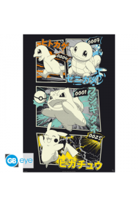 Pokemon - Poster Maxi 91.51 - Pikachu & Kanto Starters