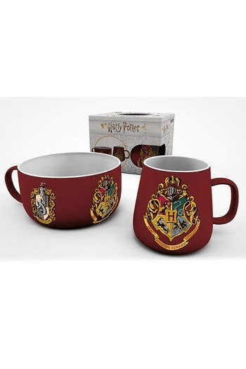 Harry Potter - Breakfast Set Mug + Bowl - Crests - slika proizvoda