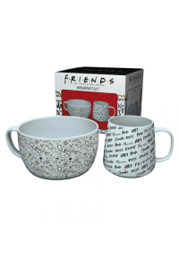 Friends - Breakfast Set Mug + Bowl - Doodle