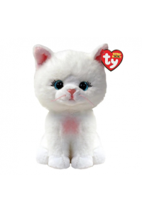 Pliš Boos Amelia - bijela mačka, 15 cm