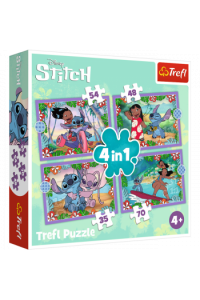 TREFL 4u1 puzzle Lilo&Stitch 34633 - slika proizvoda