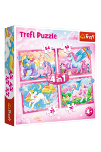 TREFL 4u1 puzzle magičan jednorog  34389 - slika proizvoda