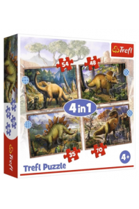 TREFL 4u1 puzzle dinosauri  34383 - slika proizvoda