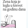 Žena koja je legla u krevet na godinu dana - naslovnica