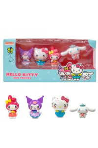 Hello Kitty & Friends - Figurice 4Pk Deluxe Gift Box