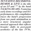 Talking Heads - Tentative Decisions: Demos & Live LP - omot