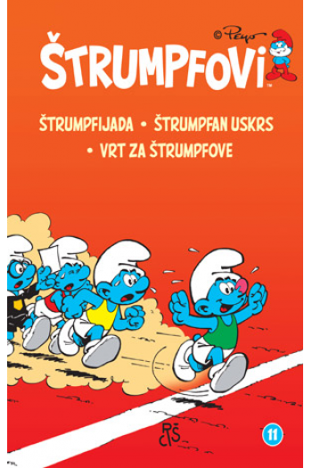 Štrumpfovi 11: Štrumfijada, Štrumpfan Uskrs, Vrt za štrumpfove (Strip) - naslovnica
