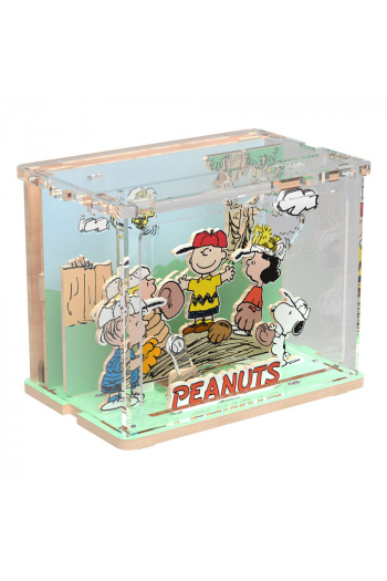 Peanuts Puremind DIY Construction Mini Scene Baseball Time - slika proizvoda