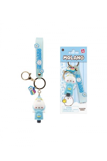 Yume Molang Keychain & Strap Scooter Series Molang On A Blue Scooter - slika proizvoda