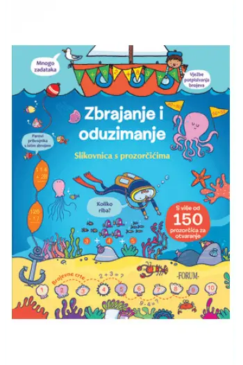 Zbrajanje i oduzimanje slikovnica s prozorčićima - naslovnica