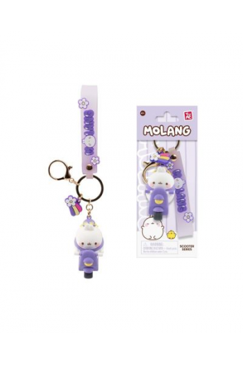 Yume Molang Keychain & Strap Scooter Series Molang On Purple Scooter - slika proizvoda