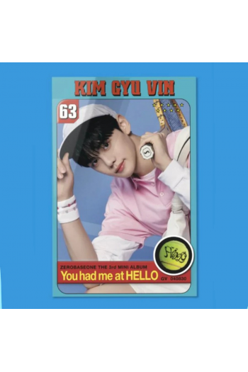 ZEROBASEONE - You Had Me At Hello (Zerose Ver.) [Pocaalbum] [Kim Gyu Vin Ver.] Dar - omot