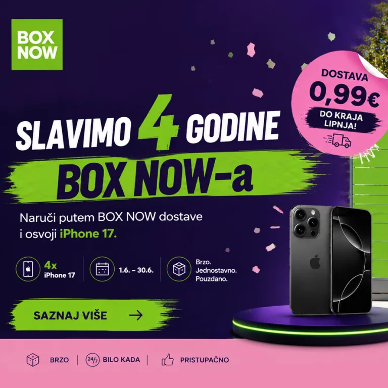 Kupuj na menartshop.hr i osvoji iPhone 17 uz BOX NOW!