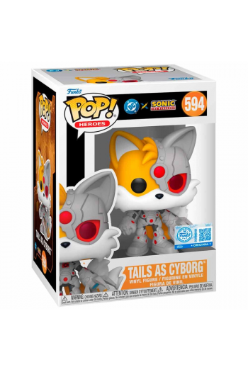DC x Sonic the Hedgehog POP! Heroes Vinyl Figure Tails as Cyborg 9 cm - slika proizvoda