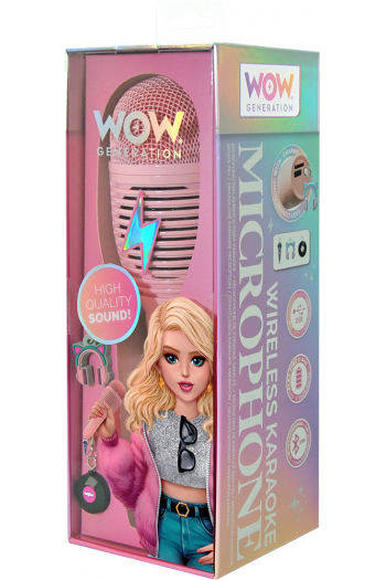 Mikrofon karaoke WOW Generation bežični sa snimačem zvuka i UBS kabelom P24 - slika proizvoda