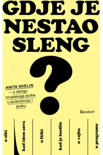 Gdje je nestao sleng? - naslovnica
