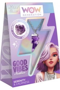 Ogrlica s privjeskom od dragog kamena WOW Generation Good Vibes, sort P6/36 - slika proizvoda