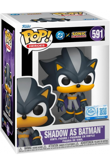 DCs Justice League and Sonic the Hedgehog POP! Movies Vinyl Figures Shadow/Batman 9 cm - slika proizvoda