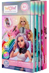Set boje drvene 48 kom s bilježnicom Wow Generation P4 - slika proizvoda