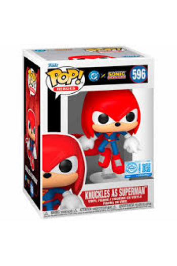 DC x Sonic the Hedgehog POP! Heroes Vinyl Figure Knuckles as Superman 9 cm - slika proizvoda