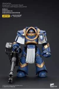 Warhammer The Horus Heresy Action Figure 1/18 Uitramarines Cataphractii Terminator Squad Terminator with Reaper Autocannon 14 cm - slika proizvoda