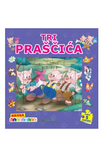 Knjiga slagalica - Tri praščića (Slikovnica) - naslovnica