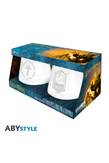 Lord Of The Rings - 2 Glass Set Prancing Pony & Gondor Europe - slika proizvoda