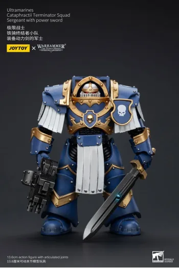 Warhammer The Horus Heresy Action Figure 1/18 Ultramarines Cataphractii Terminator Squad Sergeant with Power Sword 14 cm - slika proizvoda