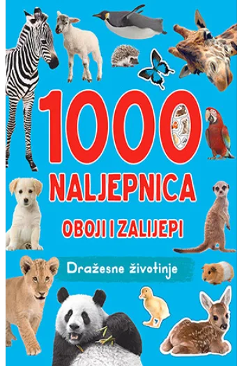 1000 Naljepnica: Dražesne životinje - naslovnica