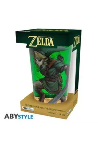 The Legend Of Zelda - Premium Large Glass - 400Ml - Link Box - slika proizvoda
