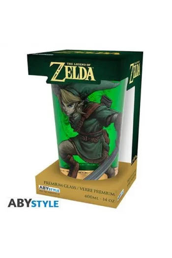 The Legend Of Zelda - Premium Large Glass - 400Ml - Link Box - slika proizvoda