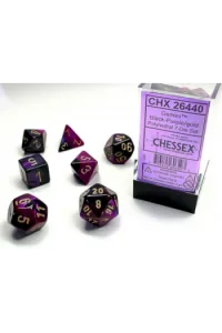 Chessex - Gemini Black-Purple/gold Polyhedral 7-Dice Set - slika proizvoda