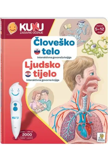 Interaktivna knjiga Kuku - Ljudsko tijelo (bez olovke) - naslovnica