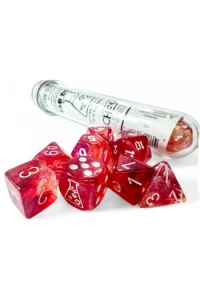 Chessex Lab Dice Borealis Passion/white Lminary Polyhedral 7-Dice Set (with bonus die) - slika proizvoda