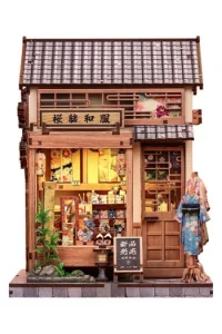 Miniature House Model Kit Sakura O Kimono Shop 19 x 14 cm - slika proizvoda