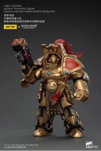 Warhammer The Horus Heresy Action Figure 1/18 Legio Custodes Aquilon Terminator Squad Aquilon with twin-linked Adrathic Destructor 14 cm - slika proizvoda
