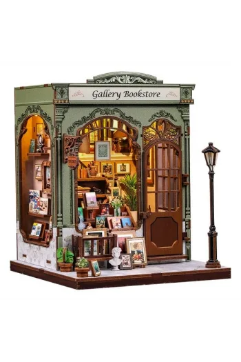 Miniature House Model Kit Gallery Bookstore 20 x 16 cm - slika proizvoda
