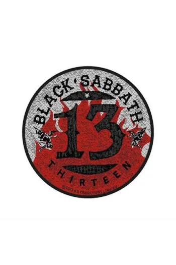 Black Sabbath - 13 / Flames Circular prišivak - slika proizvoda