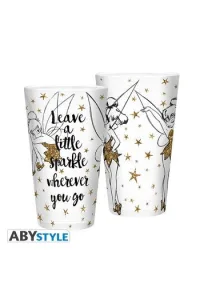 DISNEY - Large Glass - 400ml - Tinkerbell Gold - Glitter - slika proizvoda
