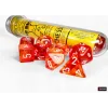 Chessex - Lab Dice Nebula Molten/white Luminary Polyhedral 7-Dice Set (with bonus die) - slika proizvoda