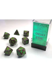 Chessex - Gemini Black-Green/gold 16mm d6 Dice Block (12 dice) - slika proizvoda