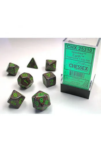 Chessex - Gemini Black-Green/gold 16mm d6 Dice Block (12 dice) - slika proizvoda