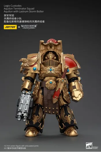 Warhammer The Horus Heresy Action Figure 1/18 Legio Custodes Aquilon Terminator Squad Aquilon with Lastrum Storm Bolter 14 cm - slika proizvoda