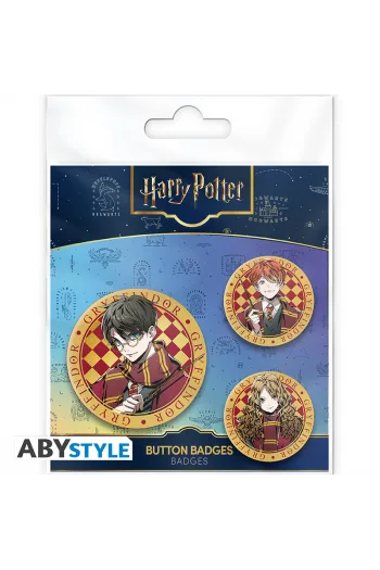 Harry Potter - Badge Pack - Harry, Hermione & Ron - slika proizvoda