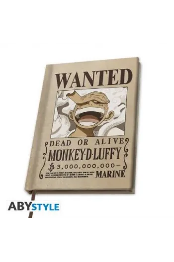 One Piece - A5 Notebook "Wanted Luffy Wano" - slika proizvoda