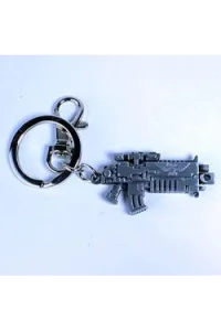 Warhammer 40K Metal Keychain Bolter Metallic Finish - slika proizvoda