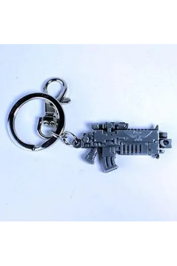 Warhammer 40K Metal Keychain Bolter Metallic Finish - slika proizvoda