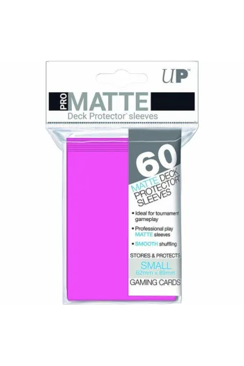 UP - Small Sleeves: Bright Pink [Matte] (60 Sleeves) - slika proizvoda